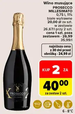 Carrefour Market Wino musujące prosecco millesimato oferta