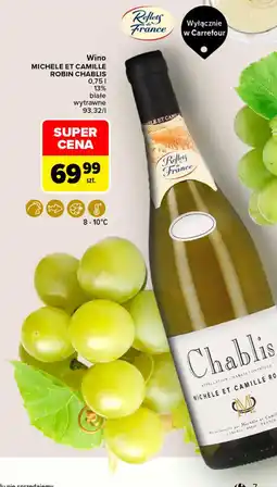 Carrefour Market Wino Michele et Camille Robin Chablis oferta
