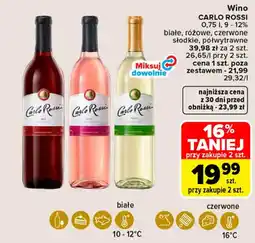 Carrefour Market Wino Carlo Rossi oferta