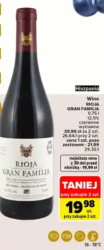 Carrefour Market Wino Rioja Gran Familia oferta