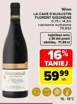 Carrefour Market Wino LA CAVE D'AUGUSTIN FLORENT GIGONDAS oferta