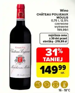 Carrefour Market Wino château poujeaux moulis oferta