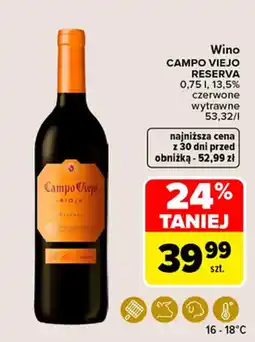 Carrefour Market Wino Campo Viejo Reserva oferta