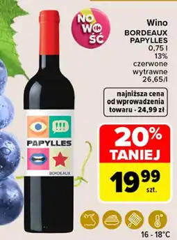 Carrefour Market Wino Bordeaux PAPYLLES oferta