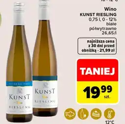 Carrefour Market Wino Kunst Riesling oferta