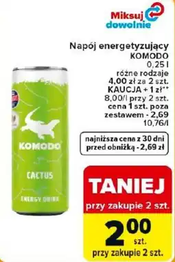 Carrefour Express Napój energetyzujący KOMODO CACTUS oferta