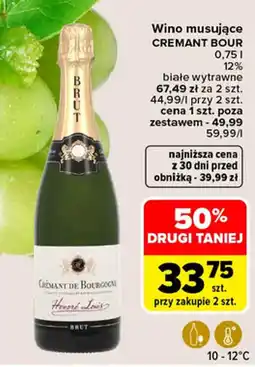 Carrefour Market Wino musujące cremant bour oferta