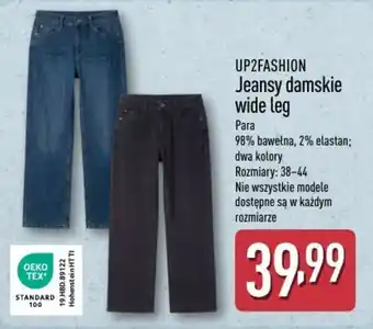 UP2FASHION Jeansy damskie wide leg