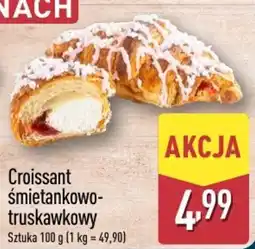 ALDI Croissant śmietankowo-truskawkowy oferta