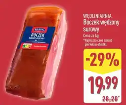 ALDI Boczek wędzony surowy oferta