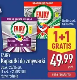 ALDI Fairy Kapsułki do zmywarki oferta