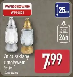 ALDI Znicz szklany z motywem oferta