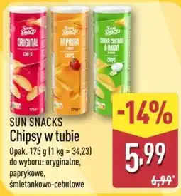 ALDI Sun Snacks Chipsy w tubie oferta