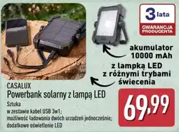 ALDI CASALUX Powerbank solarny z lampą LED oferta