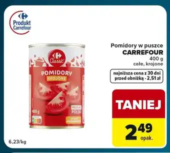 Pomidory w puszce całe Carrefour