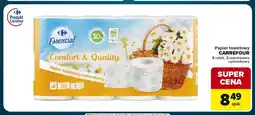 Globi Papier toaletowy 3-warstwowy rumiankowy Carrefour 8-pak oferta