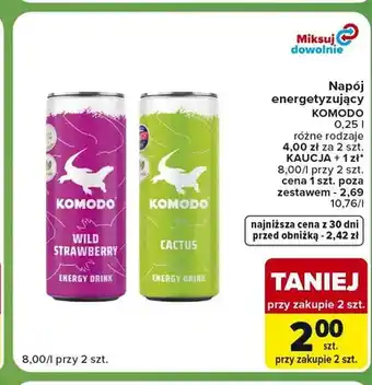 Napój energetyzujący Komodo Wild Strawberry