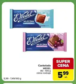 Carrefour Express Czekolada mleczna klasyczna E.Wedel oferta