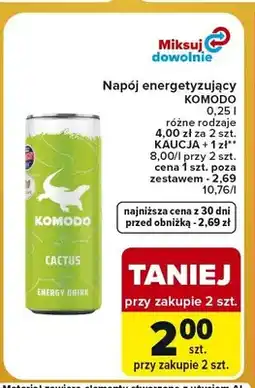 Carrefour Express Napój energetyzujący Komodo oferta