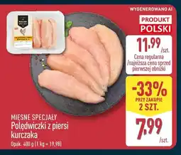 ALDI Polędwiczki z piersi kurczaka Mięsne Specjały oferta