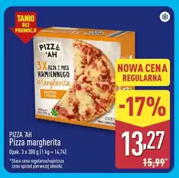 ALDI Pizza margherita Pizza 'Ah 3-pak oferta