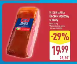 ALDI Boczek wędzony surowy Wędliniarnia oferta
