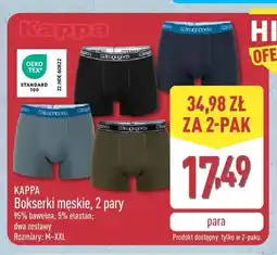 ALDI Bokserki męskie Kappa 2-pak oferta