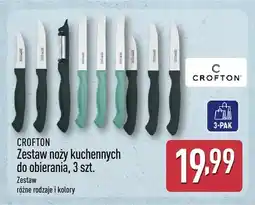 ALDI Zestaw noży kuchennych do obierania 3 szt. Crofton oferta