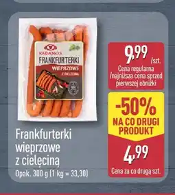 ALDI Frankfurterki wieprzowe z cielęciną Kabanos oferta