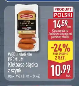 ALDI Kiełbasa śląska z szynki Wędliniarnia Premium oferta