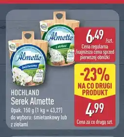 ALDI Serek Almette śmietankowy Hochland oferta