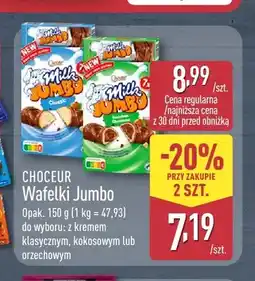 ALDI Wafelki Jumbo z kremem orzechowym Choceur oferta