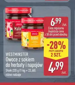 ALDI Owoce z sokiem do herbaty i napojów imbir Westminster oferta
