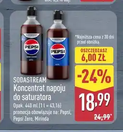 ALDI Koncentrat napoju do saturatora Sodastream Pepsi oferta