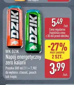ALDI Napój energetyczny zero kalorii WK Dzik classic oferta