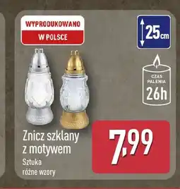 ALDI Znicz szklany z motywem oferta
