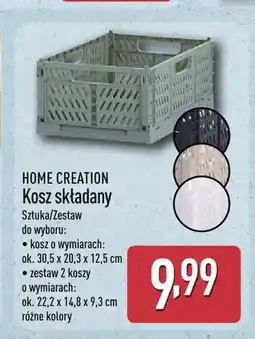 ALDI Kosz składany 30,5x20,3x12,5 cm Home Creation oferta
