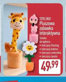 ALDI Pluszowa zabawka interaktywna tańczący flaming Toylino oferta
