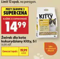 Biedronka Żwirek dla kota kukurydziany Kitty oferta