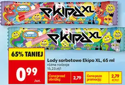 Biedronka Lody sorbetowe Ekipa XL oferta
