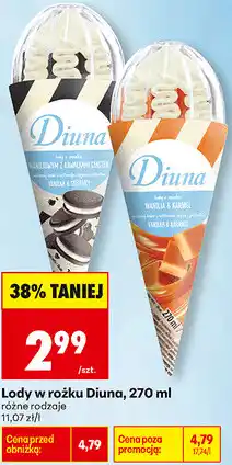 Biedronka Lody w rożku Diuna oferta
