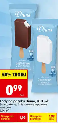 Biedronka Lody na patyku Diuna oferta