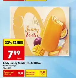 Biedronka Lody Sunny Marletto 4-pak oferta