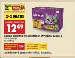 Biedronka Karma dla kota w saszetkach Whiskas 12-pak oferta