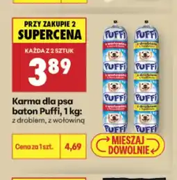 Biedronka Karma dla psa baton Puffi z wołowiną oferta