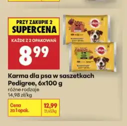 Biedronka Karma dla psa w saszetkach Pedigree 6-pak oferta