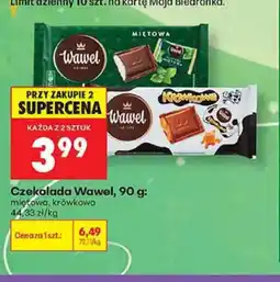 Biedronka Czekolada miętowa Wawel oferta