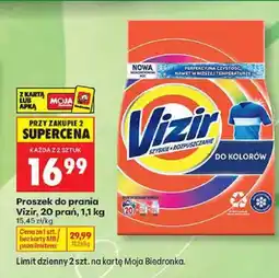 Biedronka Proszek do prania Vizir Do Kolorów 20 prań oferta