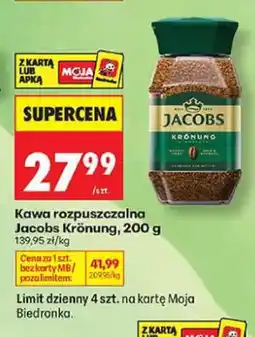 Biedronka Kawa rozpuszczalna Jacobs Krönung oferta