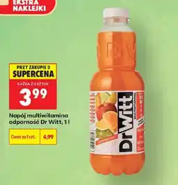 Biedronka Napój multiwitamina odporność Dr Witt oferta